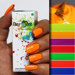 Buy Beromt Neon Nail Polish Tangy Orange (10ml) - Purplle