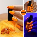 Buy Beromt Neon Nail Polish Tangy Orange (10ml) - Purplle