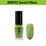 Buy Beromt Crushed Metallic Foil Nail Polish Good Vibes (8 ml) - Purplle