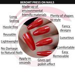 Buy Beromt Premium Matte Nails-408 - Purplle