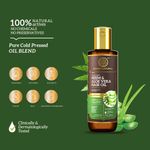 Buy Khadi Natural Neem & Aloevera With Wheat Germ Hair Oil - Powered Botanics(200ml) - Purplle