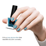 Buy Brick New York Matte Nails Glamorous Teal 01 - Purplle