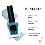 Buy Brick New York Matte Nails Glamorous Teal 01 - Purplle
