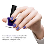 Buy Brick New York Nail Polish | Castle Blue | Long Lasting Matte Nail Paint for Women | Matte Finish 9 ml - Purplle