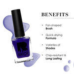 Buy Brick New York Nail Polish | Castle Blue | Long Lasting Matte Nail Paint for Women | Matte Finish 9 ml - Purplle