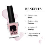 Buy Brick New York Nail Polish | Pasture Pink | Long Lasting Matte Nail Paint for Women | Matte Finish 9 ml - Purplle