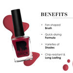 Buy Brick New York Nail Polish | Primitive Maroon | Long Lasting Matte Nail Paint for Women | Matte Finish 9 ml - Purplle