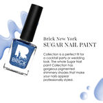 Buy Brick New York Nail Polish | Luminous Blue | Long Lasting Sugar Nail Paint for Women | Glossy Finish 9 ml - Purplle
