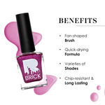 Buy Brick New York Nail Polish | Bleak Cream | Long Lasting Sugar Nail Paint for Women | Glossy Finish 9 ml - Purplle