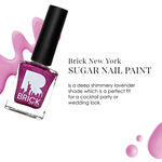 Buy Brick New York Nail Polish | Bleak Cream | Long Lasting Sugar Nail Paint for Women | Glossy Finish 9 ml - Purplle