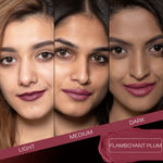 Buy Faces Canada Weightless Matte Lipstick |Jojoba and Almond Oil enriched| Highly pigmented | Smooth One Stroke Weightless Color | Keeps Lips Moisturized | Shade - Flamboyant Plum 4 gm - Purplle