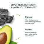 Buy Naturali Pollution Defence Face Wash with Charcoal & Avocado | Best Face Wash for Glowing Skin | Charcoal Face Wash ,100 ml - Purplle