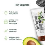 Buy Naturali Pollution Defence Face Wash with Charcoal & Avocado | Best Face Wash for Glowing Skin | Charcoal Face Wash ,100 ml - Purplle