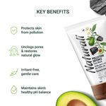 Buy Naturali Pollution Defence Face Wash | With Charcoal & Avocado | Protects Skin From Pollution And Restores Natural Glow 50 Ml - Purplle