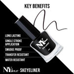 Buy NY Bae Skeyeliner - Matte (6ml) | Liquid Black Eyeliner | Intense Pigment | Long Lasting | Smudgeproof | Precise Application | Beginner Friendly - Purplle