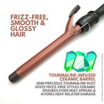 Buy Alan Truman Ceramic Tourmaline Curler - 22mm | Tight Salon Like Curls| Minimum Heat Exposure| Ceramic Coated Barrel Ensures Damage Free Curls|Real Professional Temperature Range| Frizz Free, Smooth And Glossy Curls| Extra Long Curling Rod - Purplle