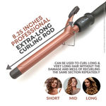 Buy Alan Truman Ceramic Tourmaline Curler - 22mm | Tight Salon Like Curls| Minimum Heat Exposure| Ceramic Coated Barrel Ensures Damage Free Curls|Real Professional Temperature Range| Frizz Free, Smooth And Glossy Curls| Extra Long Curling Rod - Purplle