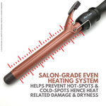 Buy Alan Truman Ceramic Tourmaline Curler - 22mm | Tight Salon Like Curls| Minimum Heat Exposure| Ceramic Coated Barrel Ensures Damage Free Curls|Real Professional Temperature Range| Frizz Free, Smooth And Glossy Curls| Extra Long Curling Rod - Purplle