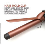 Buy Alan Truman Ceramic Tourmaline Curler - 22mm | Tight Salon Like Curls| Minimum Heat Exposure| Ceramic Coated Barrel Ensures Damage Free Curls|Real Professional Temperature Range| Frizz Free, Smooth And Glossy Curls| Extra Long Curling Rod - Purplle