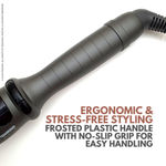 Buy Alan Truman Ceramic Tourmaline Curler - 32mm | Tight Salon Like Curls| Minimum Heat Exposure| Ceramic Coated Barrel Ensures Damage Free Curls|Real Professional Temperature Range| Frizz Free, Smooth And Glossy Curls| Extra Long Curling Rod - Purplle
