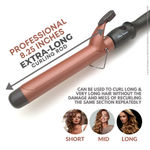 Buy Alan Truman Ceramic Tourmaline Curler - 32mm | Tight Salon Like Curls| Minimum Heat Exposure| Ceramic Coated Barrel Ensures Damage Free Curls|Real Professional Temperature Range| Frizz Free, Smooth And Glossy Curls| Extra Long Curling Rod - Purplle