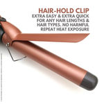 Buy Alan Truman Ceramic Tourmaline Curler - 32mm | Tight Salon Like Curls| Minimum Heat Exposure| Ceramic Coated Barrel Ensures Damage Free Curls|Real Professional Temperature Range| Frizz Free, Smooth And Glossy Curls| Extra Long Curling Rod - Purplle