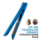 Buy Alan Truman Blue AT 100 Tourmaline - Ceramic Styler | Straightening, Curls, Waves And Flicks| Floating Plates Ensure Tug Free Styling| Avoids Unnecessary Heat Exposure| Enable Easy Releasing of Hair Whilst Releasing Curls Or Waves - Purplle