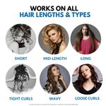Buy Alan Truman Blue AT 100 Tourmaline - Ceramic Styler | Straightening, Curls, Waves And Flicks| Floating Plates Ensure Tug Free Styling| Avoids Unnecessary Heat Exposure| Enable Easy Releasing of Hair Whilst Releasing Curls Or Waves - Purplle