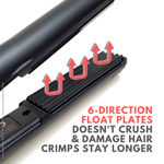 Buy Alan Truman Black Diamond Slim Crimper | Super Convenient For Root Lifts And Hair Styling| Volume And Crimp That Last Until The Next Wash| Frizz Free Crimps| 6 Deep Teeth Crimp Plates| Micro Chip Regulted Temperature Control - Purplle