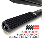 Buy Alan Truman Black Diamond Slim Crimper | Super Convenient For Root Lifts And Hair Styling| Volume And Crimp That Last Until The Next Wash| Frizz Free Crimps| 6 Deep Teeth Crimp Plates| Micro Chip Regulted Temperature Control - Purplle