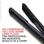 Buy Alan Truman Black Diamond Slim Crimper | Super Convenient For Root Lifts And Hair Styling| Volume And Crimp That Last Until The Next Wash| Frizz Free Crimps| 6 Deep Teeth Crimp Plates| Micro Chip Regulted Temperature Control - Purplle