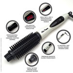 Buy Alan Truman Volumo | Immense Volume| Hair Volumising And Curling Tool| Protects Against Accidental Burns| Digital Temperatur Control| Even Heat Across the Barrel|Heat Resistant Bristles| Long Professional Barrel - Purplle
