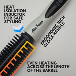 Buy Alan Truman Volumo | Immense Volume| Hair Volumising And Curling Tool| Protects Against Accidental Burns| Digital Temperatur Control| Even Heat Across the Barrel|Heat Resistant Bristles| Long Professional Barrel - Purplle