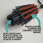 Buy Alan Truman Volumo | Immense Volume| Hair Volumising And Curling Tool| Protects Against Accidental Burns| Digital Temperatur Control| Even Heat Across the Barrel|Heat Resistant Bristles| Long Professional Barrel - Purplle