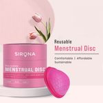 Buy Sirona Reusable Menstrual Cup Disc for Women – Large (1 Unit)| Period Disc with 100% Medical Grade Silicone | Up to 8 hour Protection | Non Toxic & Phthalate Free - Purplle