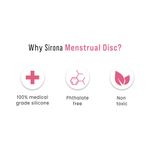 Buy Sirona Reusable Menstrual Cup Disc for Women – Large (1 Unit)| Period Disc with 100% Medical Grade Silicone | Up to 8 hour Protection | Non Toxic & Phthalate Free - Purplle