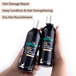 Buy mCaffeine Damage Repair Latte Shampoo & Conditioner Combo | Nourishes & Strengthens Dry Hair | With Coconut Milk, Coffee & Keratin for Smooth & Shiny Hair | Sulphate & Paraben Free 500 ml - Purplle