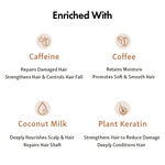 Buy mCaffeine Damage Repair Latte Shampoo & Conditioner Combo | Nourishes & Strengthens Dry Hair | With Coconut Milk, Coffee & Keratin for Smooth & Shiny Hair | Sulphate & Paraben Free 500 ml - Purplle