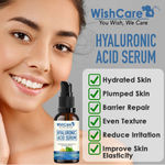 Buy WishCare Hyaluronic Acid Serum with CICA, Ceramide & B5 - Multi-Molecular Hyaluronic Acid Serum - Purplle