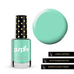 Buy Purplle Nail Lacquer, Green, Creme - High On Travelling 14 (9 ml) - Purplle