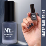 Buy NY Bae Matte Nail Enamel - Grilled Chestnuts 17 (6 ml) | Dark Green | Luxe Matte Finish | Highly Pigmented | Chip Resistant | Long lasting | Full Coverage | Streak-free Application | Vegan | Cruelty Free | Non-Toxic - Purplle