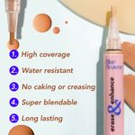 Buy Blue Heaven Erase & Enhance Buildable Coverage Concealer Pen, Cream - Purplle