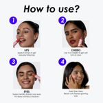 Buy Blue Heaven Kiss & Blush Lip, Cheek & Eye Tint with Avocado Oil & Mango Butter | 3-in-1 blush for face makeup | Rich & Creamy Formula |Easily Blendable | Multipurpose Makeup, Flashy Pink, 8.5 gm - Purplle