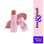 Buy Blue Heaven Kiss & Blush Lip And Cheek Tint, Metallic Copper - Purplle