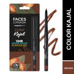 Buy FACES CANADA Magneteyes Color Kajal - Brown Comfort, 0.30 gm | Highly Pigmented Kohl | 12HR Long Stay | Single Stroke Glide | Waterproof & Smudgeproof | Almond Oil Enriched - Purplle