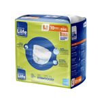 Buy Super Liife Rash Free Adult Diapers (Pants Style) - 10 Count (Large) with Wetness Indicator and Disposable bags- Waist Size 38-60 inch ; 96-152 cm - Purplle