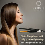 Buy Gorgio Professional High Performance Hair Straightner Hs3600 With Caramic And Teflon Coating For Frizz Free Hair - 1 Pc - Purplle