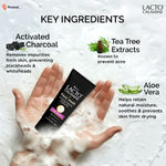Buy Lacto Calamine Activated Charcoal Face Wash with Aloe Vera & Tea Tree Extract for Deep Skin Detox. Removes impurities and fights blackheads & whiteheads. No Parabens, No Sulphates - 100 ml - Purplle