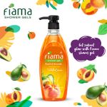 Buy Fiama Shower Gel Peach & Avocado, Body Wash with Skin Conditioners for Soft Moisturised Skin, 500 ml pump - Purplle