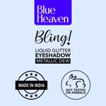 Buy Blue Heaven Bling Liquid Glitter Eyeshadow - 01 Golden Limelight - Purplle
